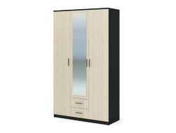 Спальня ГАРМОНИЯ - ШК 601М Шкаф ТРИО Венге/Дуб Белфорт