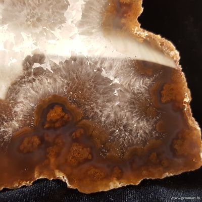 Агат - полированный спил 115*107*32мм