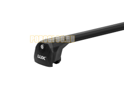 Багажная система БС6 LUX SCOUT черная на интегрированные рейлинги для Genesis GV80 2020-