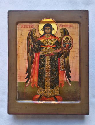 Ангел-Хранитель. Рукописная икона.