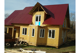 Одноэтажный дом из SIP-панелей [70м²] + гараж. (Саратовская область)