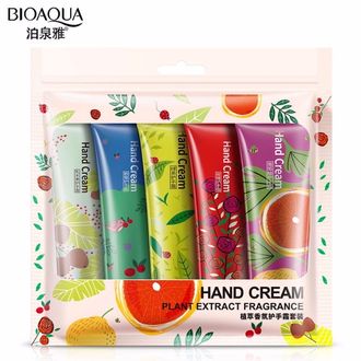 Набор кремов для рук Bioaqua 5-set Hand Cream Plant Extract Fragrance 5шт оптом