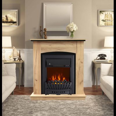 Электрокамин Barcelona DN-G с очагом Aspen Black