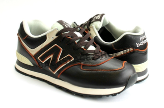 Кроссовки New Balance 574 Brown натуральная кожа
