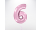 Цифра фольгированная, розовая (102см)