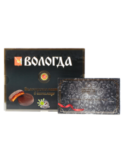 Яблочное печенье Вологодская мануфактура без сахара в шоколаде 130гр