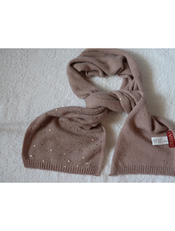 Розовый шарф с пайетками Италия Vizio