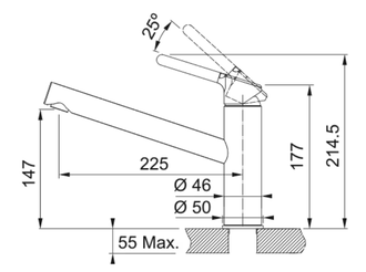 Смеситель Franke Orbit