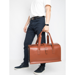 Кожаная дорожная сумка Gavardo Premium red (арт. 
4043-53)