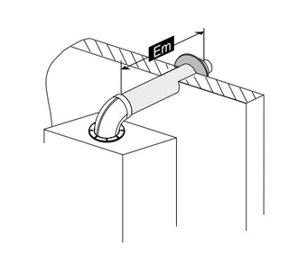 Коаксиальный комплект для газовых котлов 60/100 (антилед)