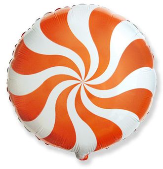 Воздушный шар фольгированный "ЛЕДЕНЕЦ. Оранжевый" 45 см.