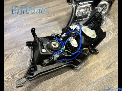 Фары Toyota Land Cruiser 200 Brownstone черные 07-15 год