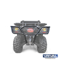 Бампер задний Rival 444.6731.1 для STELS Leopard 600 2014- (Сталь) (1120*620*275)