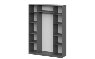 ШК 5 1600 шкаф четырехстворчатый распашной Графит