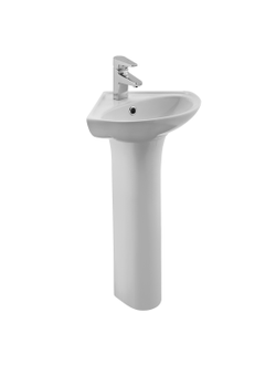 Мебельный умывальник раковина угловая Santek ИРИС 36 1.WH11.0.514