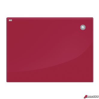 Доска стеклянная магнитно-маркерная 60×80 см, красная, OFFICE, «2×3» (Польша). 236540