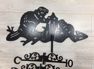 флюгер на крышу  бобры