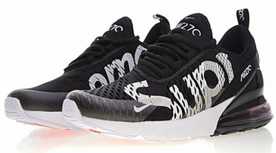 Nike Air Max 270 Supreme (черные с белым)