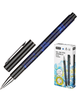 Ручка гелевая Attache Selection, синий корпус, синие чернила