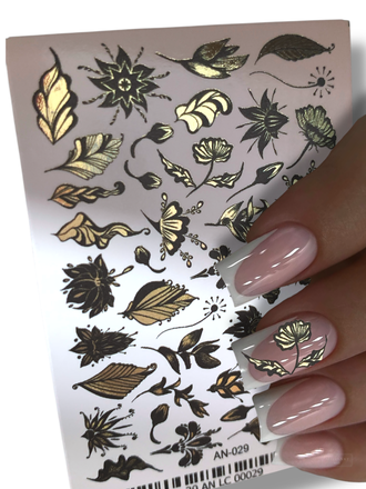 Фольгированные слайдеры Золото AN-029