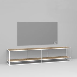 Тумба TV stand 200 lite 2 white темный дуб