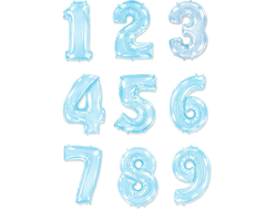 Цифры Голубые