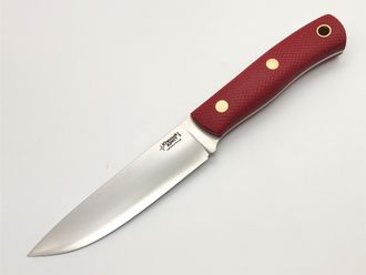 Нож фултанг TKK с линзой N690 красная микарта
