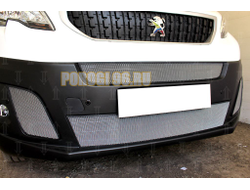 Защита радиатора Peugeot Expert 2018- (2 части) chrome боковые