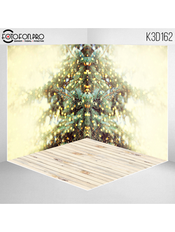 Фотофон 3D пазловый «Ель в огоньках»