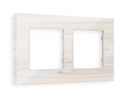 Рамка 2-я Бежевый мрамор, коллекция GRAND - Ambrella Volt - ALFA