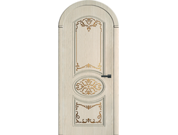 Дверь арочная Барокко с патиной