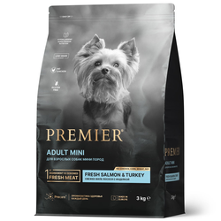 PREMIER (Премьер) сухой корм для собак мини - пород, Лосось 3 кг
