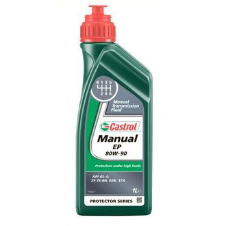 ТРАНСМИССИОННОЕ МАСЛО CASTROL MANUAL EP 80W-90 ДЛЯ МКПП, 1 Л (154F6D) (GL-4)