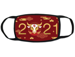Тканевые маски на лицо с символикой "Быка"