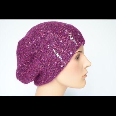Берет Vizio 1010 B фуксия с украшениями