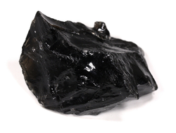 Морион (черный хрусталь), дымчатый кварц, необработанный образец "дикий", Россия, Урал (53*44*34 мм, 66 г) №26140