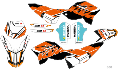 KTM EXC 250 450 SX SXF 2007 2008 2009 2010 #608