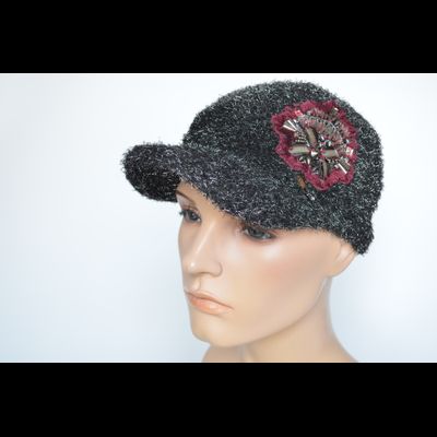 Бейсболка Vizio 1528 VO черная стразы