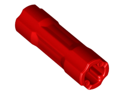 Technic, Axle Connector 3L, Red (26287 / 6153686 / 6273211)