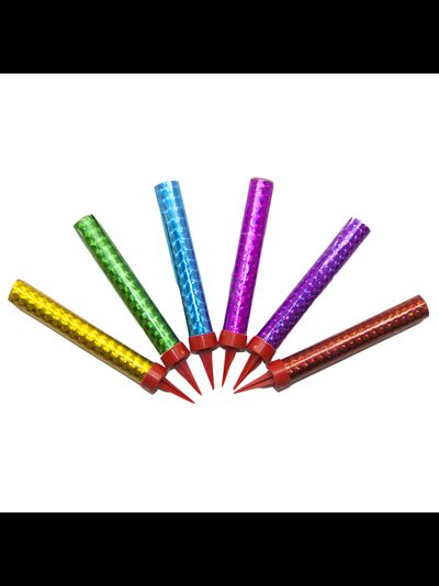 Свеча-фонтан 12,5см (микс), 6 шт./уп.