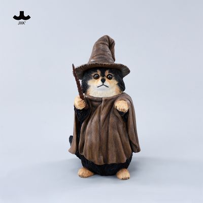 Песик-волшебник (черный) - Коллекционная фигурка 1/6 Wizard Dog (JXK-CS03D) - JXK