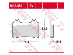 Тормозные колодки передние/задние TRW MCB559 для Yamaha (Organic Allround)