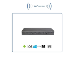 32-х канальный гибридный  IP-видеорегистратор с поддержкой протокола ONVIF, HDD - 2 SATA до 4 Тб. Full HD 1080p
