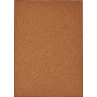 Обложки для переплета картонные Promega office коричневая кожа, А4, 230г/м2, 100 штук в упаковке