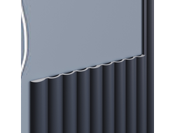 Молдинг Cosca MF005, гладкий, под покраску, экополимер, 2,8 метра