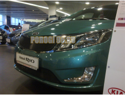 Защита радиатора KIA RIO 2011-2014 black низ