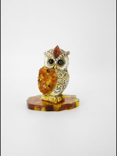 Сова малая на подставке № 2