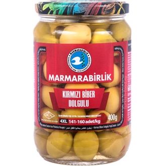 Оливки cо сладким перцем Marmarabirlik, 400 гр