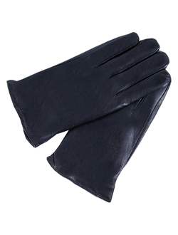 Перчатки мужские нат.кожа black