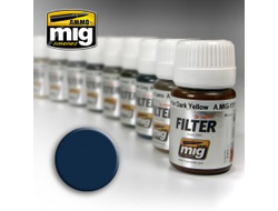 Ammo MIG: Фильтр Blue for Dark Grey